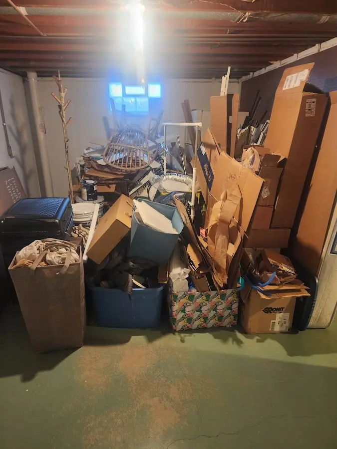 Roll-off dumpster container at job site for Construction Dumpster Rental in Southfield